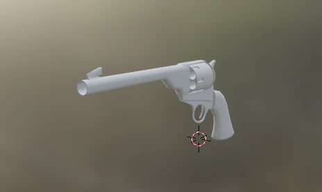 Pistol 3D Model .c4d .max .obj .3ds .fbx .stl .blend 
