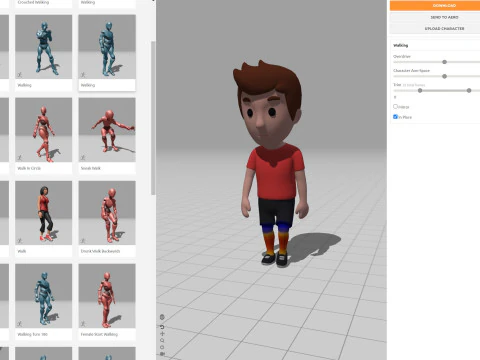 Cartoon Male Character Rigged 001 3D Model