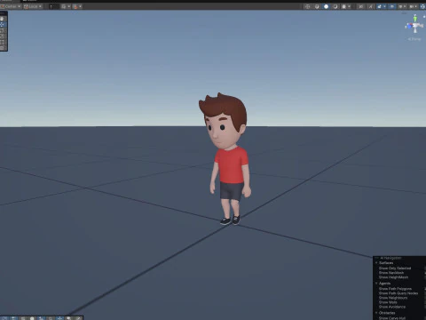 Cartoon Male Character Rigged 001 3D Model