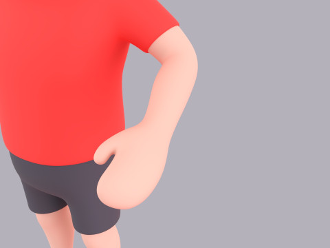 Cartoon Male Character Rigged 001 Modello 3D