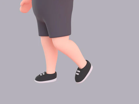 Cartoon Male Character Rigged 001 3D Model
