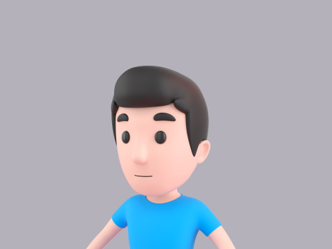 Cartoon Male Character Rigged 002 Modelo 3D