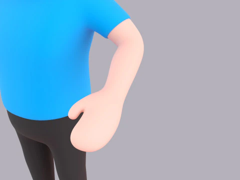 Cartoon Male Character Rigged 002 3D Model