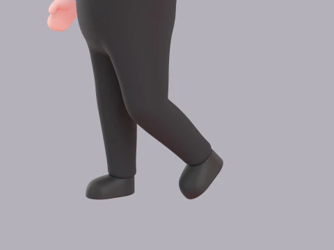 Cartoon Male Character Rigged 002 3D Model