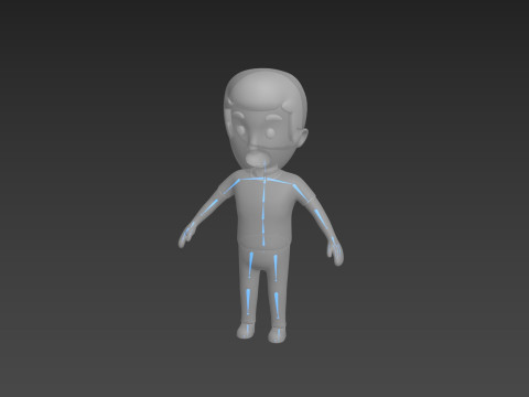 Cartoon Male Character Rigged 002 Modelo 3D