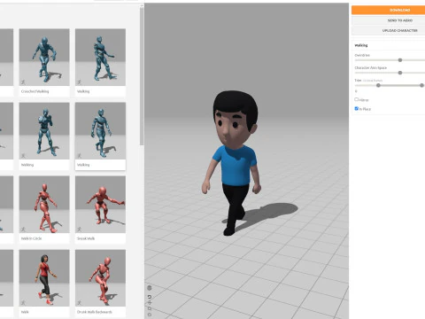 Cartoon Male Character Rigged 002 3D Model