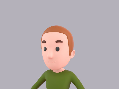 Cartoon Male Character Rigged 003 3D Model