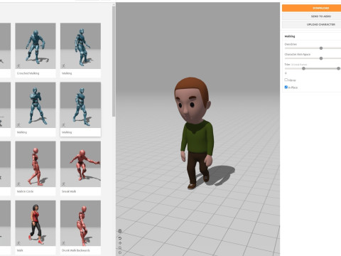 Cartoon Male Character Rigged 003 3D Model