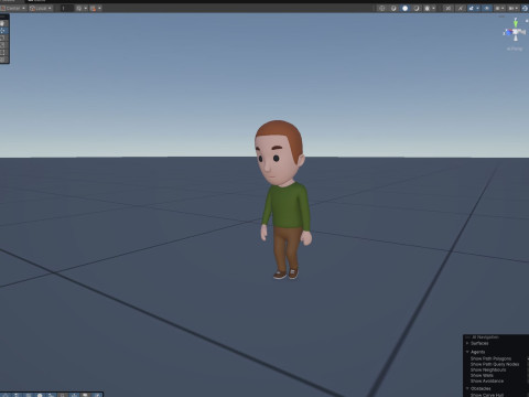 Cartoon Male Character Rigged 003 3D Model