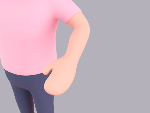 Cartoon Male Character Rigged 004 3D Model