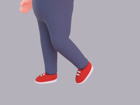 Cartoon Male Character Rigged 004 3D Model