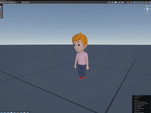 Cartoon Male Character Rigged 004 3D Model