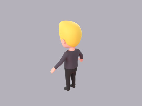 Cartoon Male Character Rigged 005 Modèle 3D