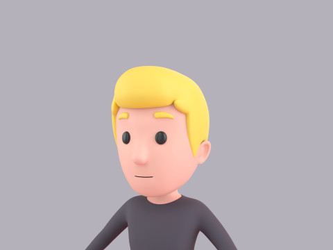 Cartoon Male Character Rigged 005 Modèle 3D