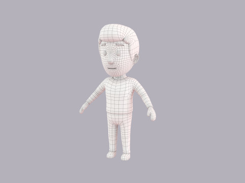 Cartoon Male Character Rigged 005 Modèle 3D