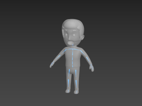 Cartoon Male Character Rigged 005 Modèle 3D