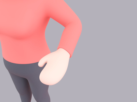 Cartoon Female Character Rigged 004 Modelo 3D