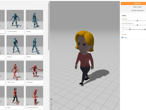 Cartoon Female Character Rigged 004 Modelo 3D