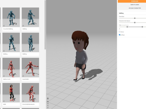 Cartoon Female Character Rigged 008 Modèle 3D