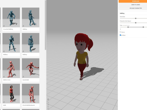 Cartoon Female Character Rigged 009 Model 3D