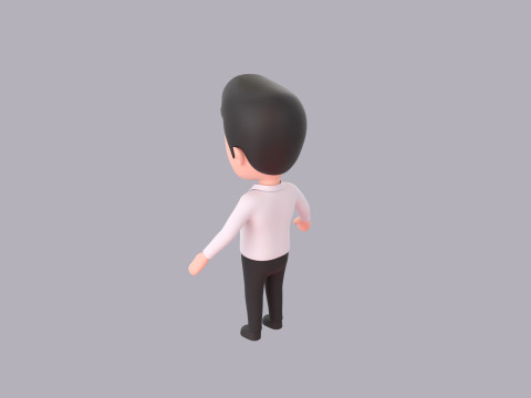 Cartoon Male Character Rigged 006 3D मॉडल