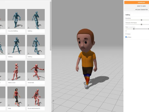 Cartoon Male Character Rigged 007 3D Model