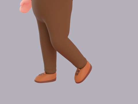 Cartoon Male Character Rigged 008 3D Model
