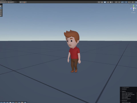 Cartoon Male Character Rigged 008 3D Model