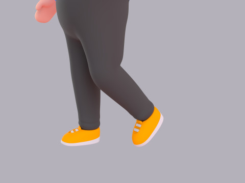 Cartoon Male Character Rigged 010 3D 모델