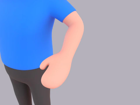 Cartoon Male Character Rigged 010 3D Model