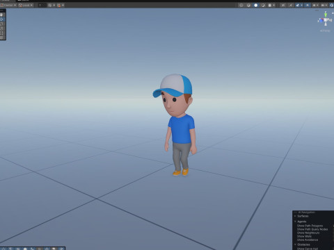 Cartoon Male Character Rigged 010 3D 모델