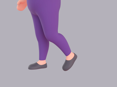 Cartoon Female Character Rigged 012 3D-Modell