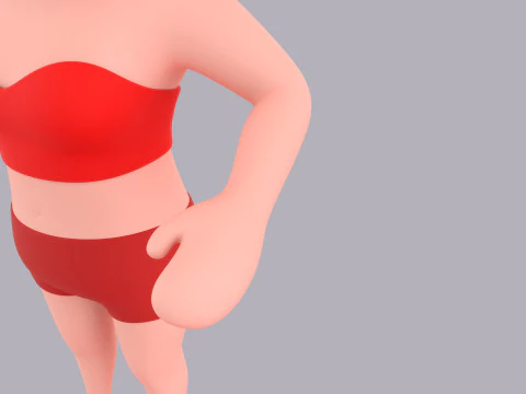 漫画の女性キャラクターが装備013 3Dモデル