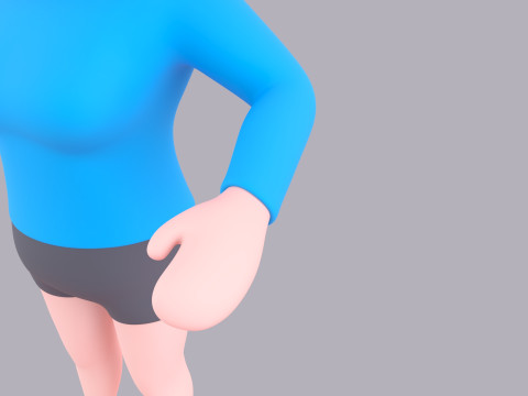 Cartoon Female Character Rigged 015 Modèle 3D