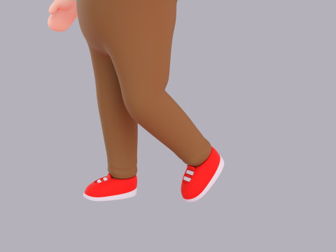 Cartoon Male Character Rigged 011 Model 3D