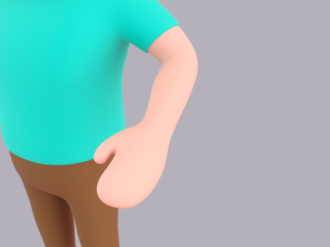 Cartoon Male Character Rigged 011 Model 3D