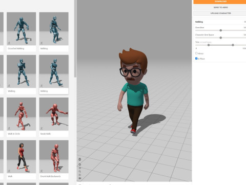 Cartoon Male Character Rigged 011 Model 3D