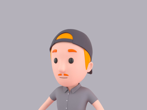 Cartoon Male Character Rigged 012 3Dモデル