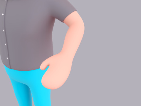 Cartoon Male Character Rigged 012 3Dモデル