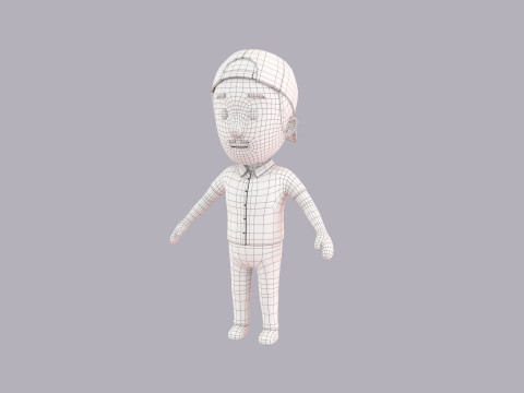 Cartoon Male Character Rigged 012 3Dモデル