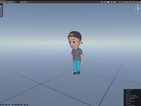 Cartoon Male Character Rigged 012 3Dモデル