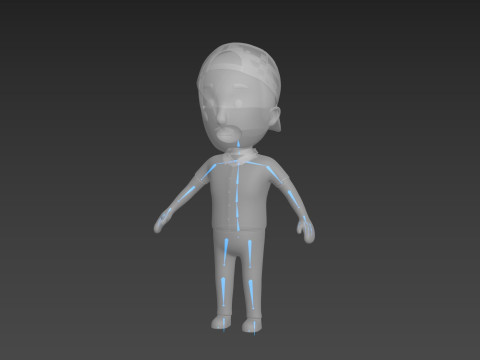Cartoon Male Character Rigged 012 3Dモデル