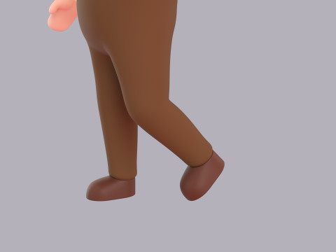 Cartoon Male Character Rigged 013 3D Model