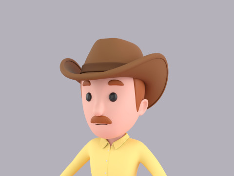 Cartoon Male Character Rigged 013 3D Model