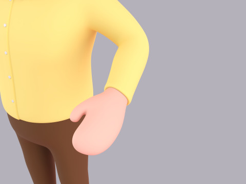 Cartoon Male Character Rigged 013 3D Model