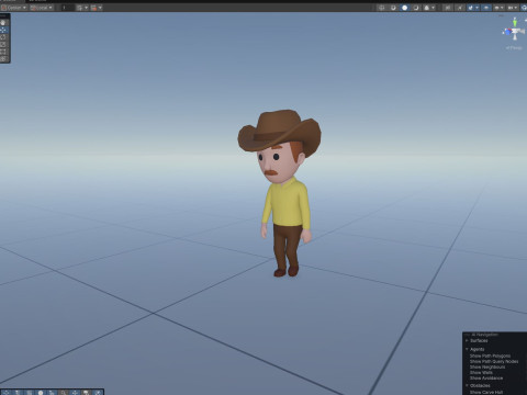 Cartoon Male Character Rigged 013 3D Model