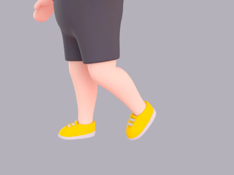 Cartoon Male Character Rigged 014 3D Model