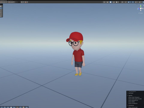 Cartoon Male Character Rigged 014 3D मॉडल