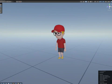 Cartoon Male Character Rigged 014 3D Model