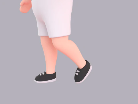 Cartoon Male Character Rigged 015 3D Model